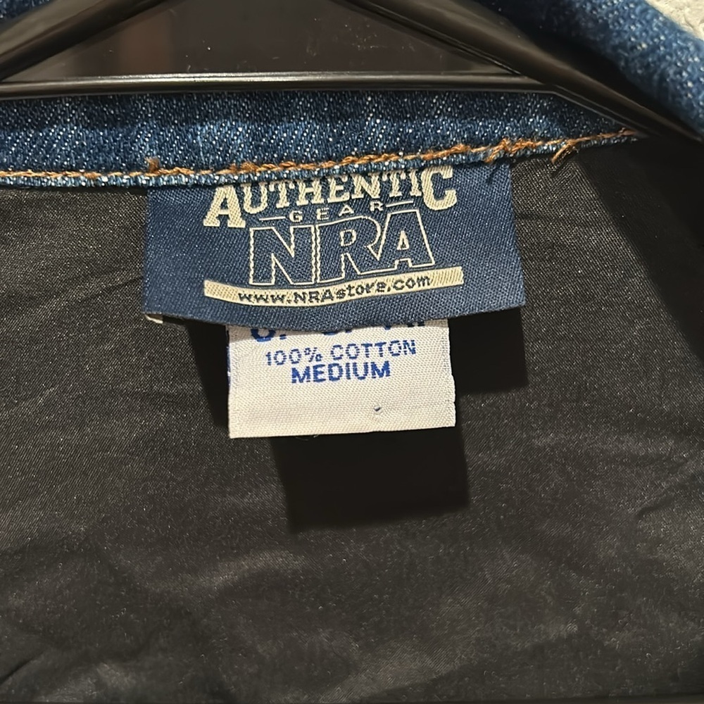 NRA Concealed Carry Denim Jacket Size Medium - Picture 9 of 12